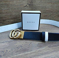 Кожаный ремень Gucci Гуччи двухсторонний