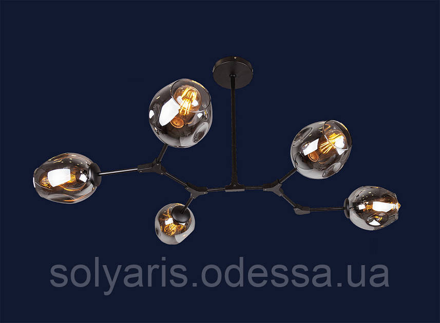 Люстра молекула 756LPR0231-5 BK+BK