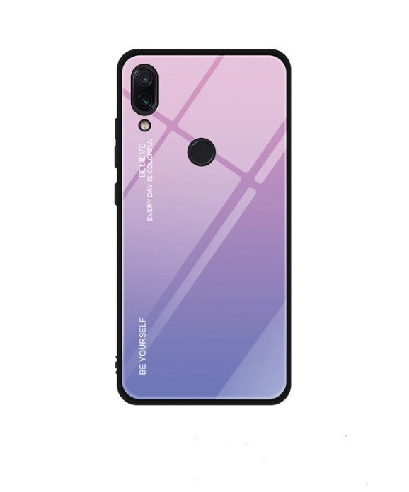 Чохол Gradient для Huawei Y7 2019 Pink-purple
