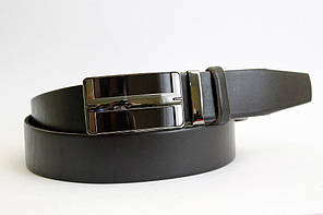 Шкіряний ремінь автомат 40 мм  темно-коричневий 