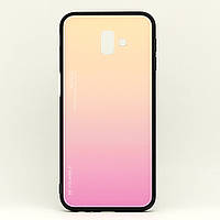 Чехол Gradient для Samsung J6 Plus 2018 / J610 бампер накладка Beige-Pink