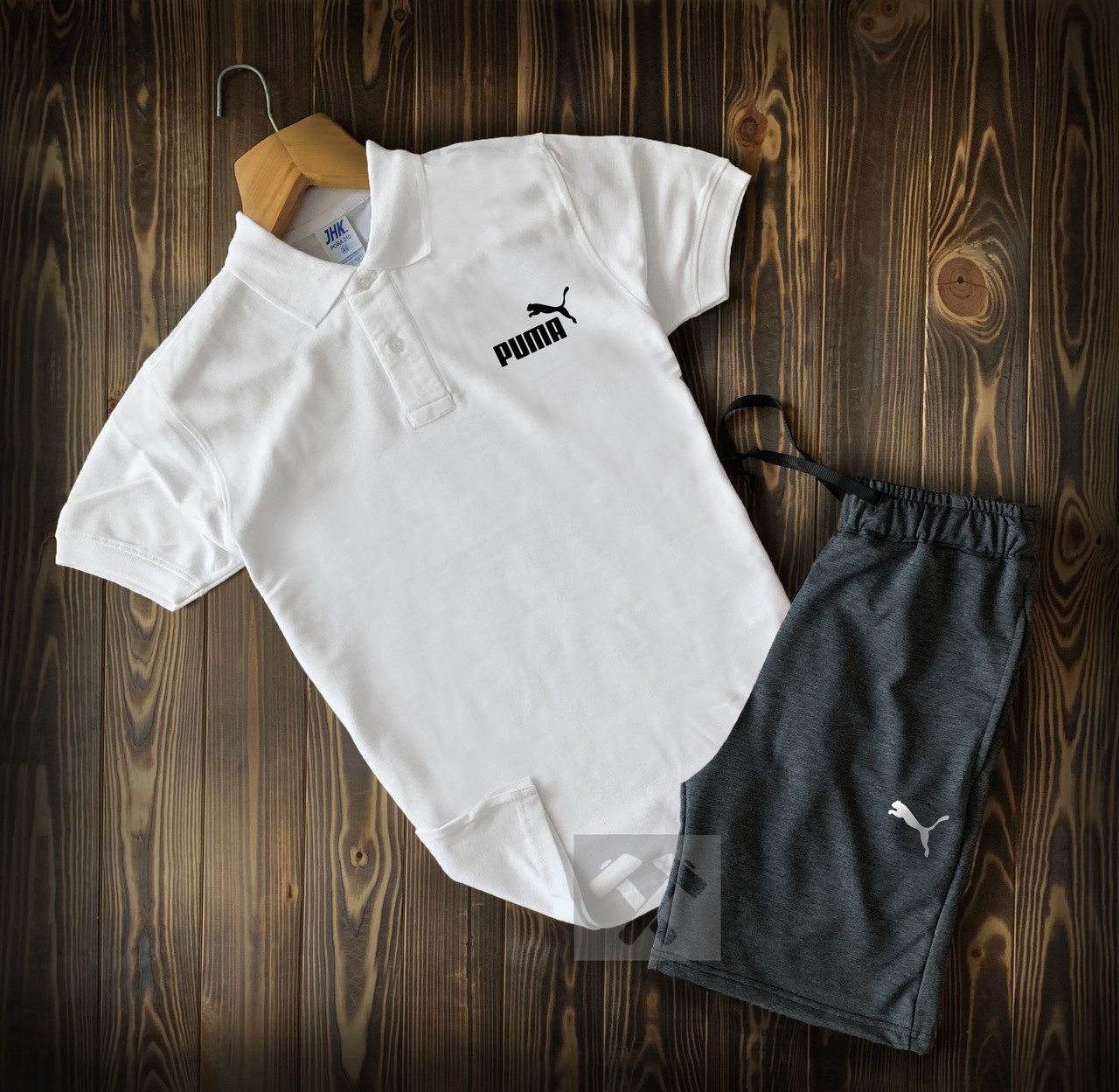 Чоловіча футболка поло та шорти Пума (Puma), фото 1