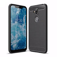 Чохол силіконовий TPU на Nokia 8.1 чорний
