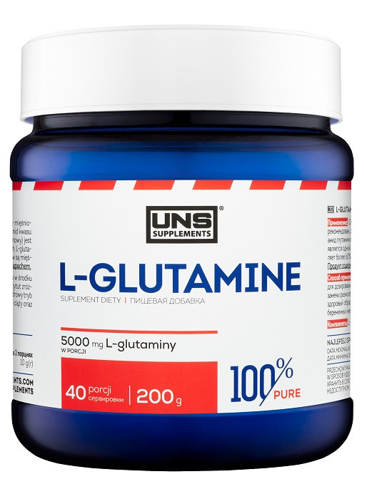 Глютамін UNS — L-Glutamine (200 грамів)