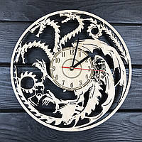 Годинник настінний великий оригінальний для вітальні «Гра Престолів»