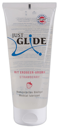 Мастило з ароматом полуниці "Just Glide Strawberry"