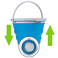 Ведро складное Collapsible Bucket, туристическое, 5 литров