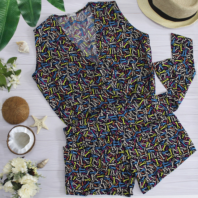 летний женский комбинезон