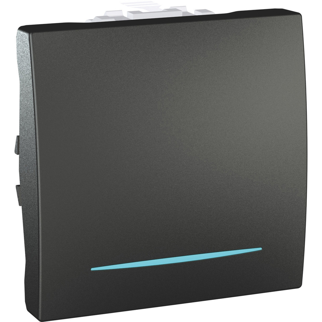 MGU3.203.12N Перемикач прохідний 1-клав. 2-мод. з підсвіт. cх.6 графіт Unica Schneider Electric