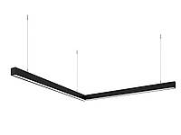 Линейный светодиодный светильник X-LED 80 Вт, Угол, черный (800*800 мм)