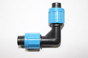 Колено для капельной ленты зажимное 16968961