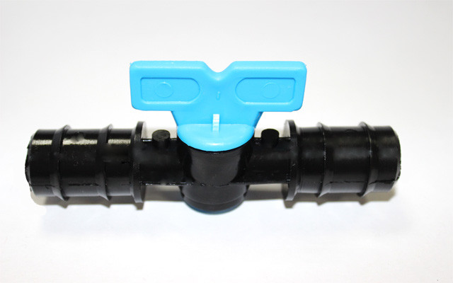 Кран йоршовий (прохідний) для трубки 25 мм, фото 1