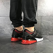 Чоловічі кросівки Nike,сітка,чорні з червоним, фото 2