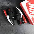 Чоловічі кросівки Nike,сітка,чорні з червоним, фото 2