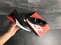 Чоловічі кросівки Nike,сітка,чорні з червоним, фото 3