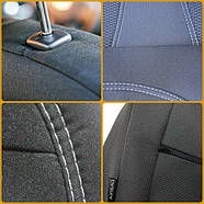 Чохли на сидіння RENAULT MASTER 3 1+2 2010- пасажирське сід розд, подвійна пас спинка; 3 підг. 'NIKA', фото 3