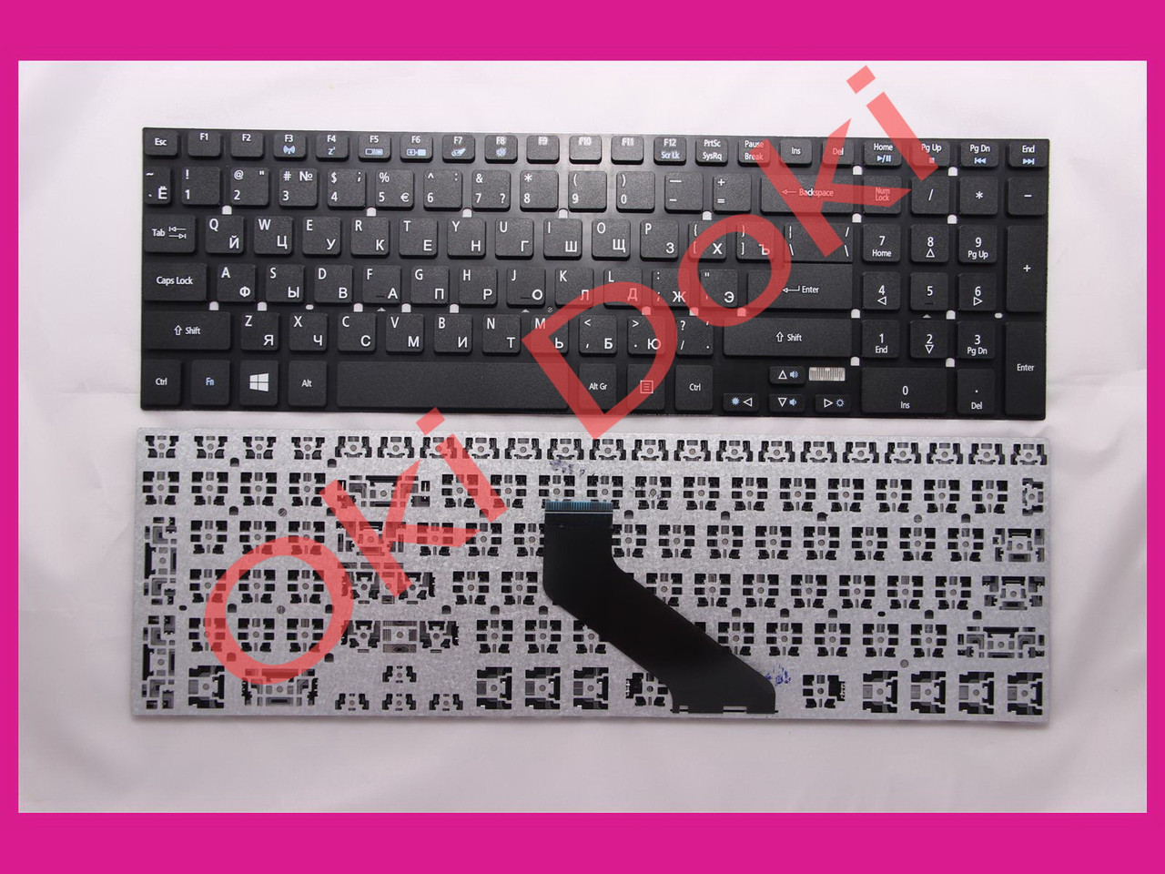 Клавіатура Acer Aspire 5830 5830G 5830T 5755 5755G E1-522 E1-532 E1-731 V3-531 V3-551G V3-571 V3-571G V3-731 V3-771 E1-570 чорна type 2