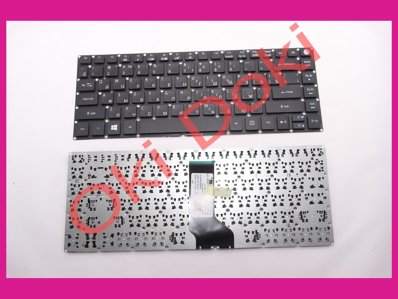 Клавіатура Acer E5-422 E5-473 E5-432 black without frime