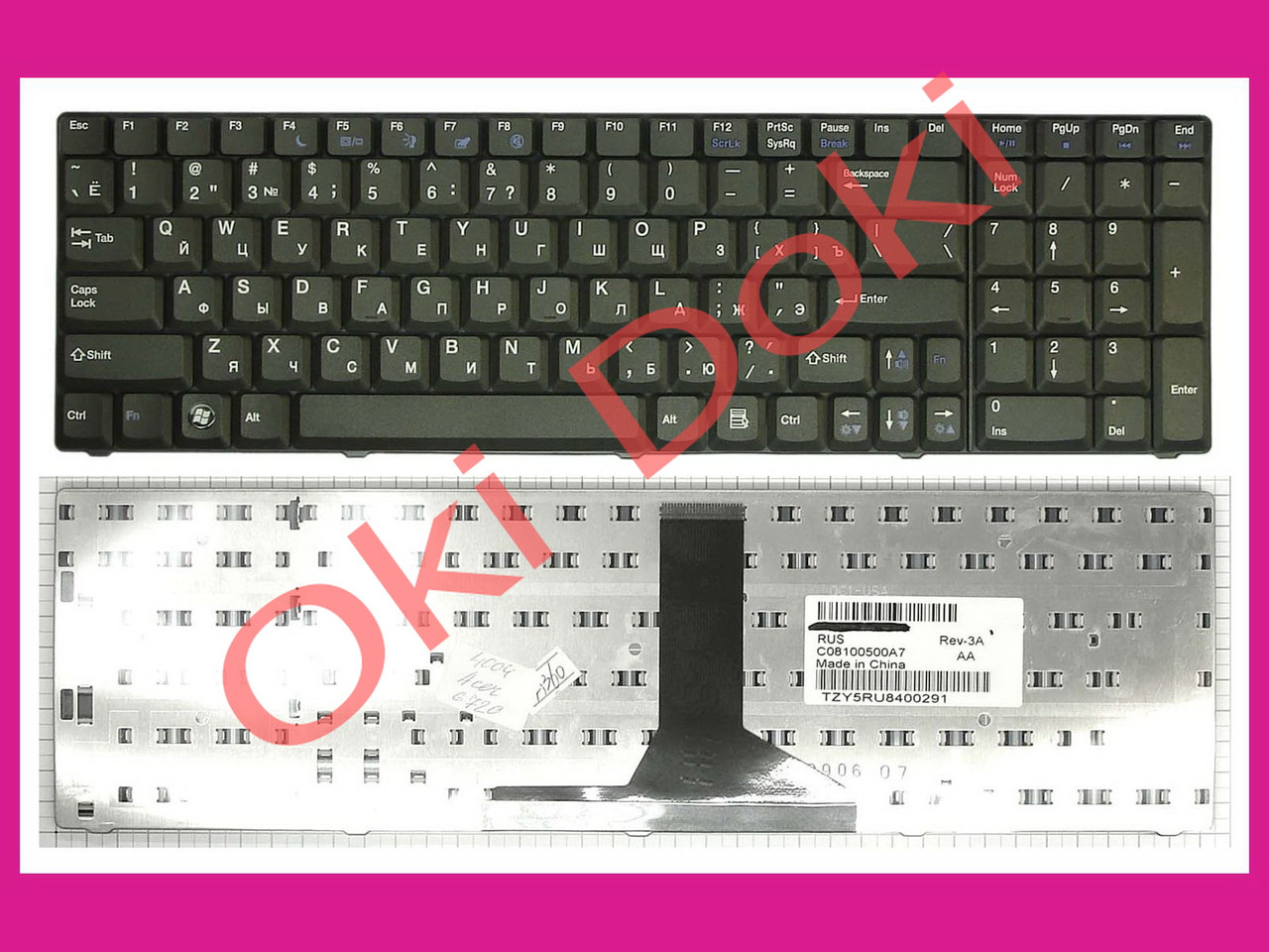 Клавіатура ACER G420 G520 G620 G720 rus black, фото 1