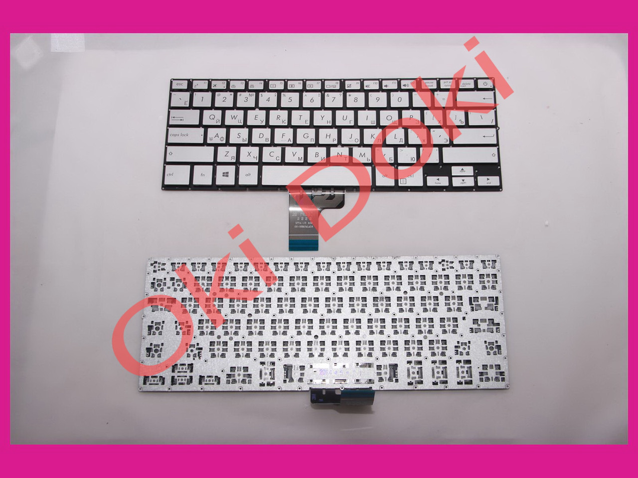 Клавіатура ASUS GX500 NX500 series rus silver