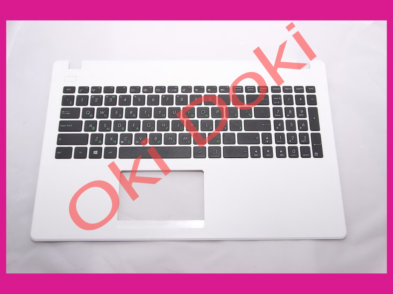 Клавіатура ASUS X551 R512 series Keyboard+ передня панель rus white, фото 1