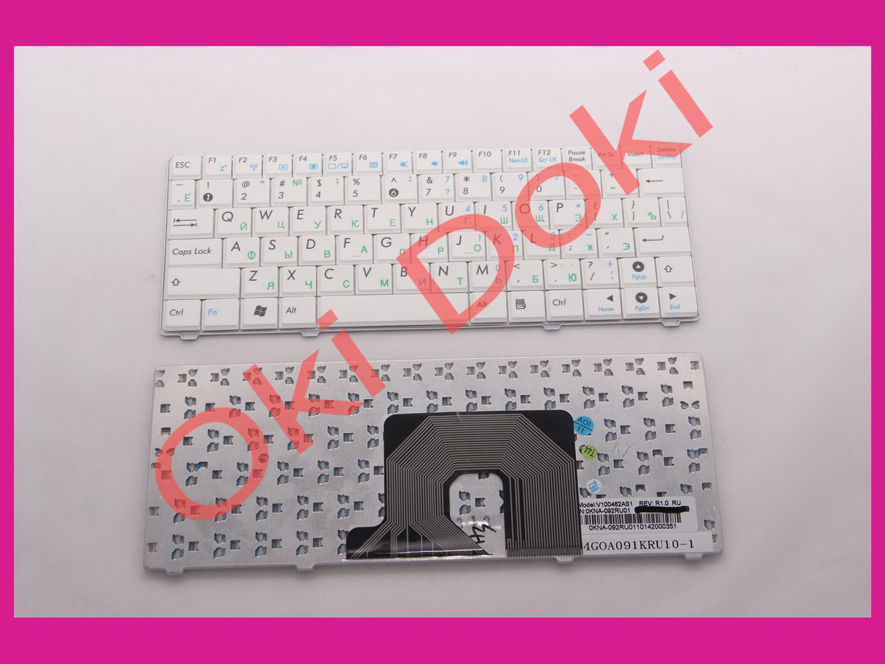 Клавіатура Asus EEE PC 900HA T91 T91MT 900SD біла, фото 1