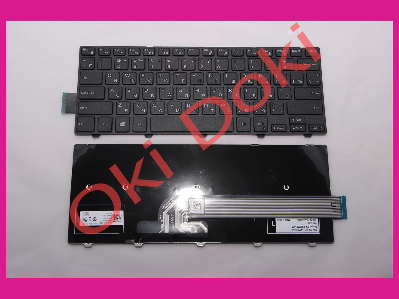 Клавіатура Dell Inspiron Dell 14-3000,14-5000 3442 3441 3458 3445 3446 3447 5445,5442,5447,5448 5459 7447 Vostro 3458 345, фото 1
