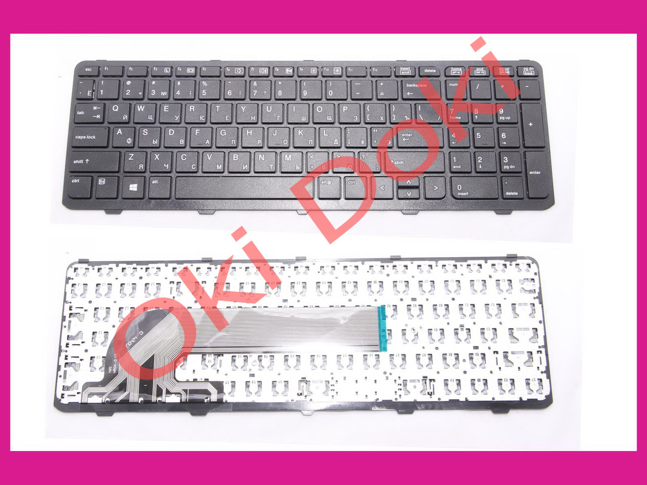 Клавіатура HP ProBook 450 455 470 G1 G2 650 G1 655 G1 з рамкою type 2