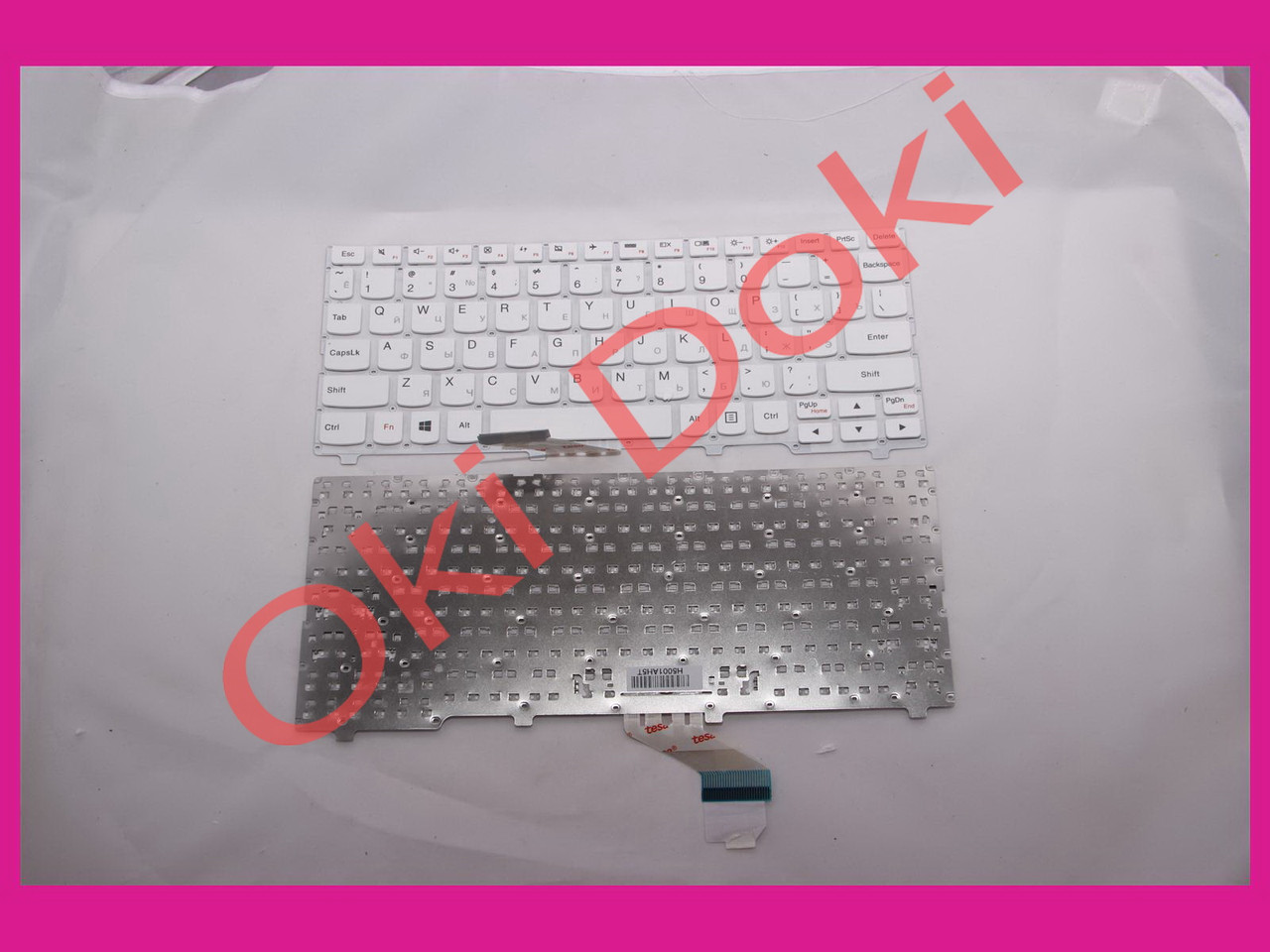 Клавіатура LENOVO IdeaPad 110S-11IBR rus white без фрейму, фото 1