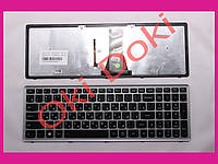 Клавиатура LENOVO Flex 15 Flex 15D G500s G505s S510p S500 silver с подсветкой