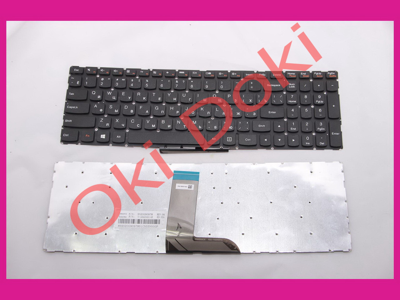 Клавіатура LENOVO Flex 3-1570 3-1580 Yoga 500-15IBD 500-15IHW type1