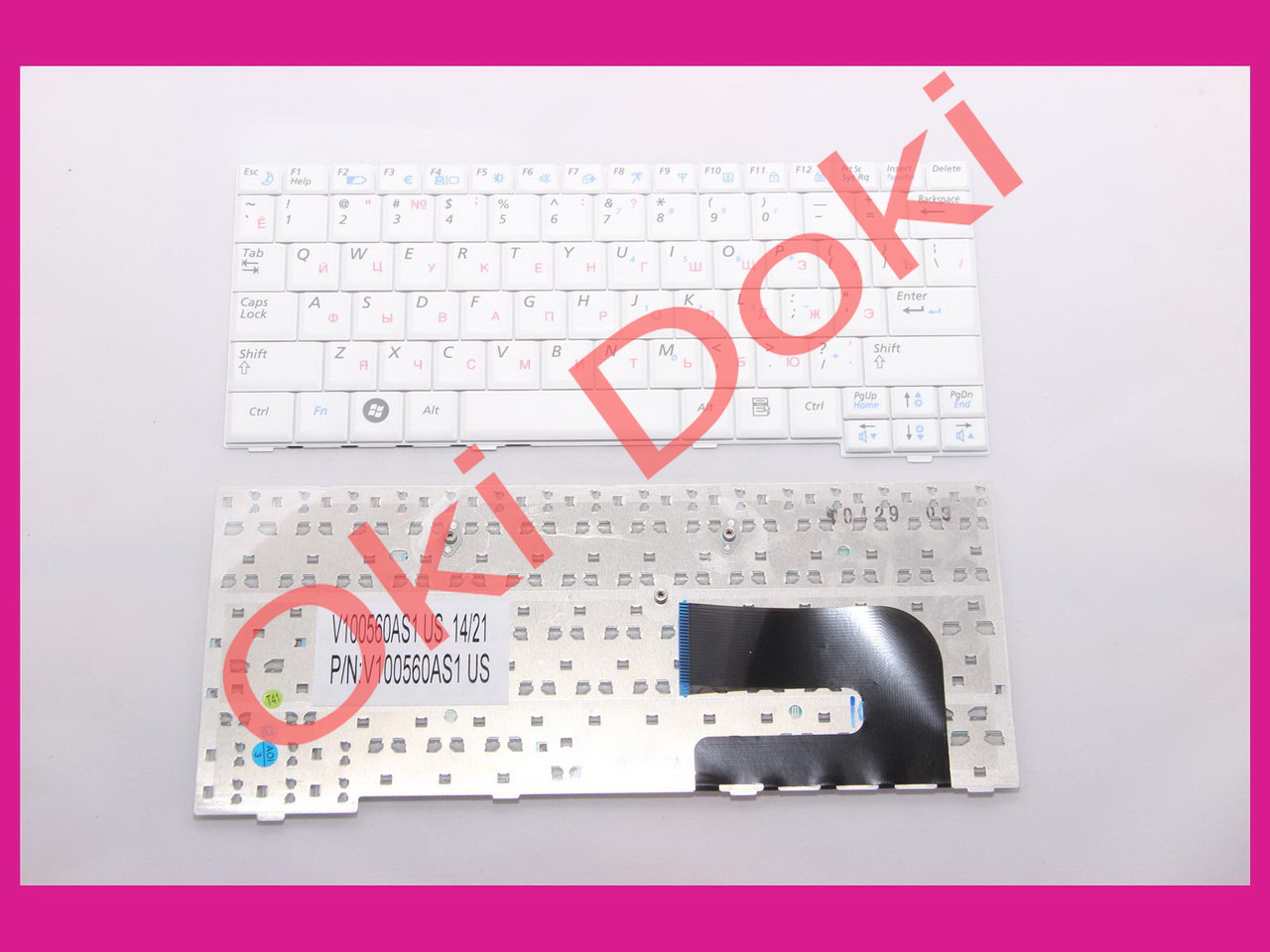 Клавіатура SAMSUNG N108 N110 N127 N130 N135 N138 N140 ND10 NC10 rus white