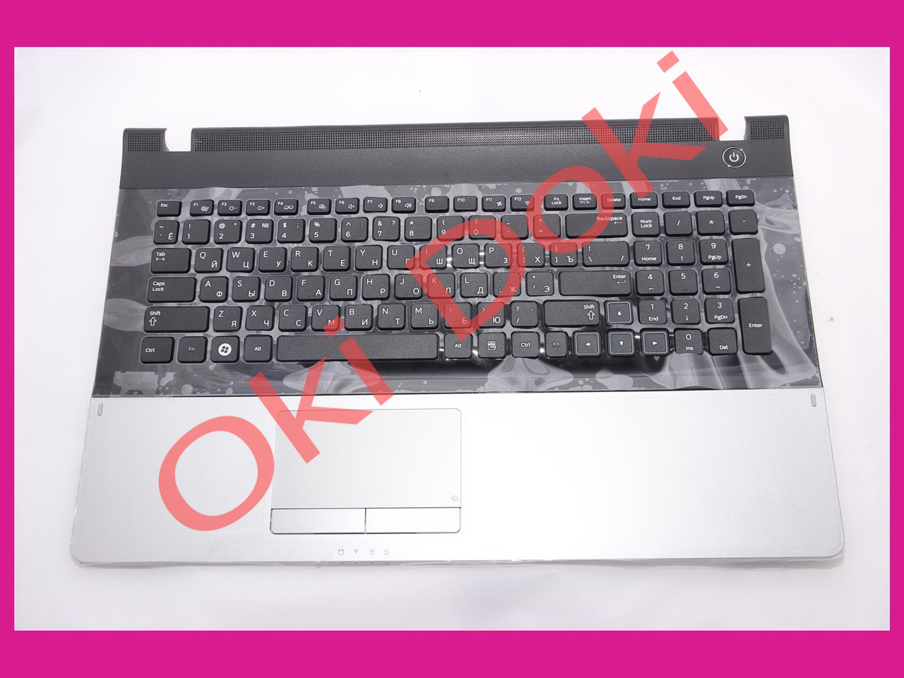 Клавіатура Samsung NP305E7A NP305V7A NP300E7A NP300V7A чорна з верхньою панеллю TOP Case