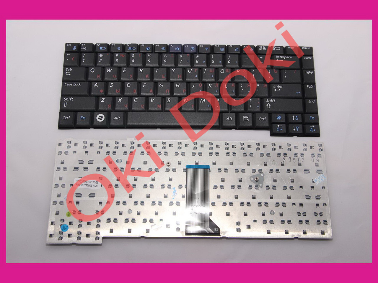 Клавіатура SAMSUNG Q308 Q310 rus black, фото 1