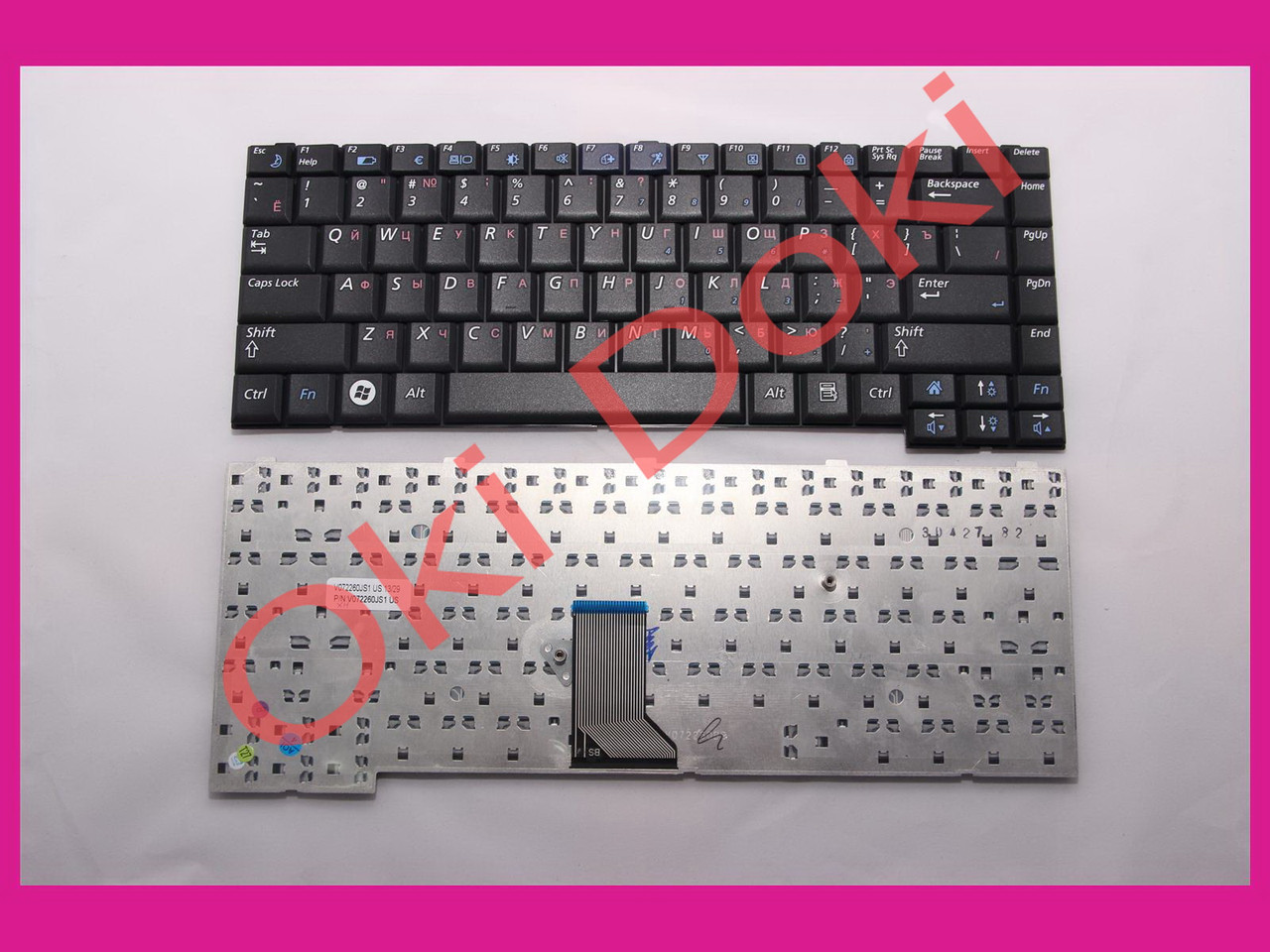 Клавіатура SAMSUNG R403 R408 R410 R453 R458 R460 rus black, фото 1