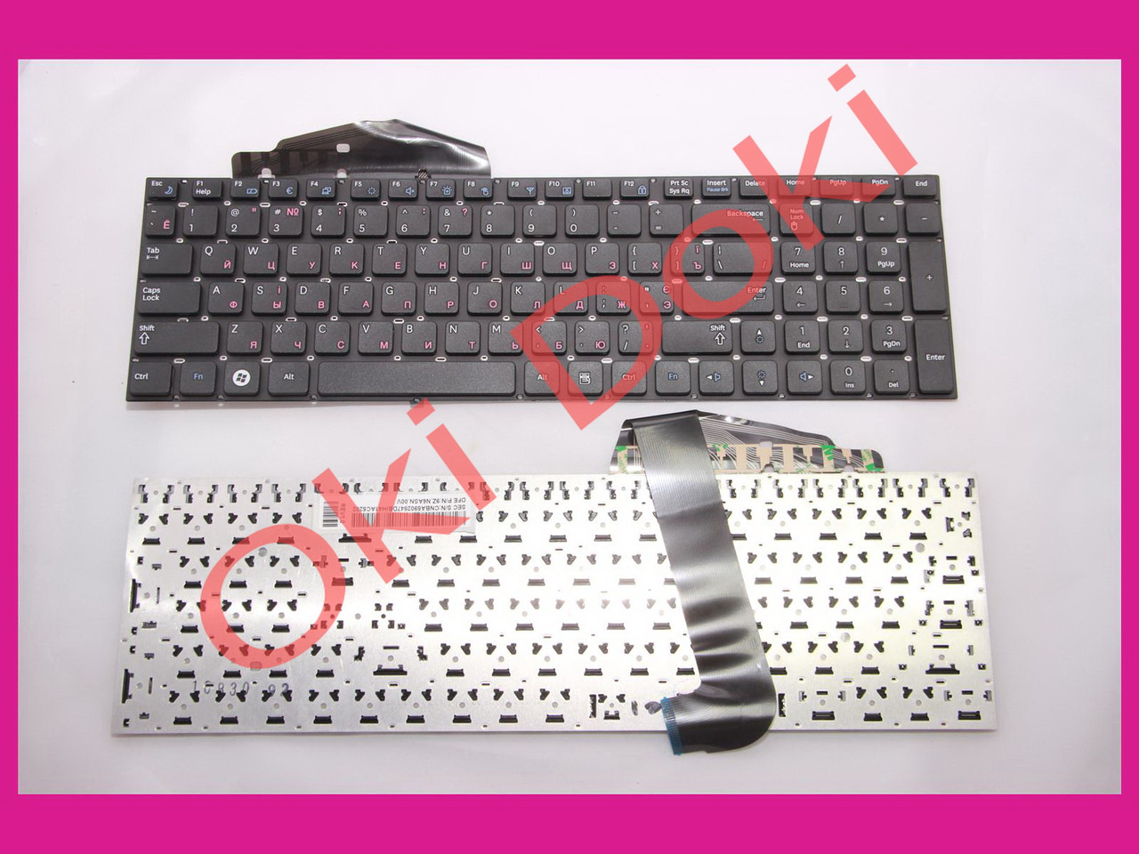 Клавіатура Samsung RF710 RF711 RC730 чорна 362 мм, фото 1