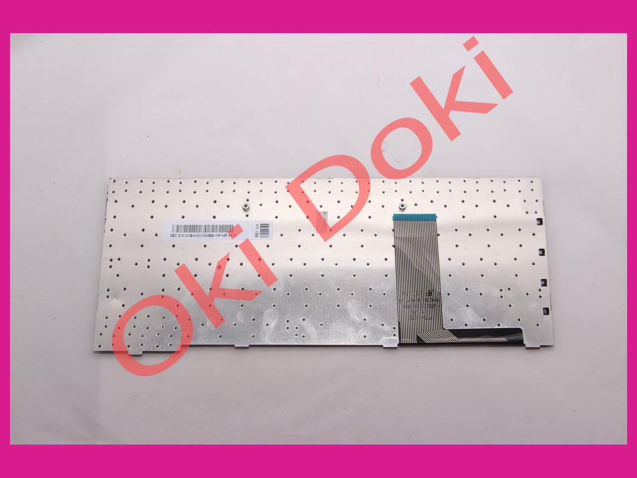 Клавіатура Samsung X120 X118 біла BA59-02584C 59-02650 ENG + Ру наклейки, фото 1