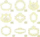 Весільний герб, ініціали, монограма, сімейний герб із дерева, фото 6