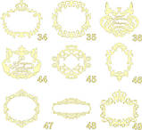 Весільний герб, ініціали на весілля, монограма, сімейний герб із дерева — герб 17, фото 6