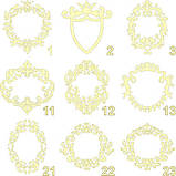 Весільний герб, ініціативи, монограма, сімейний герб із дерева — герб, фото 2