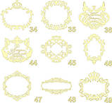 Весільний герб, ініціативи, монограма, сімейний герб із дерева — герб, фото 5