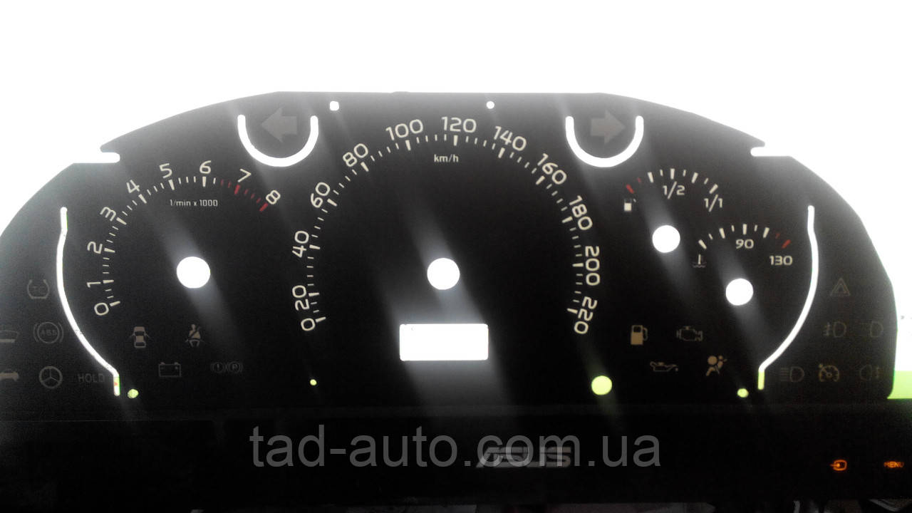 Шкалы приборов Daewoo Gentra