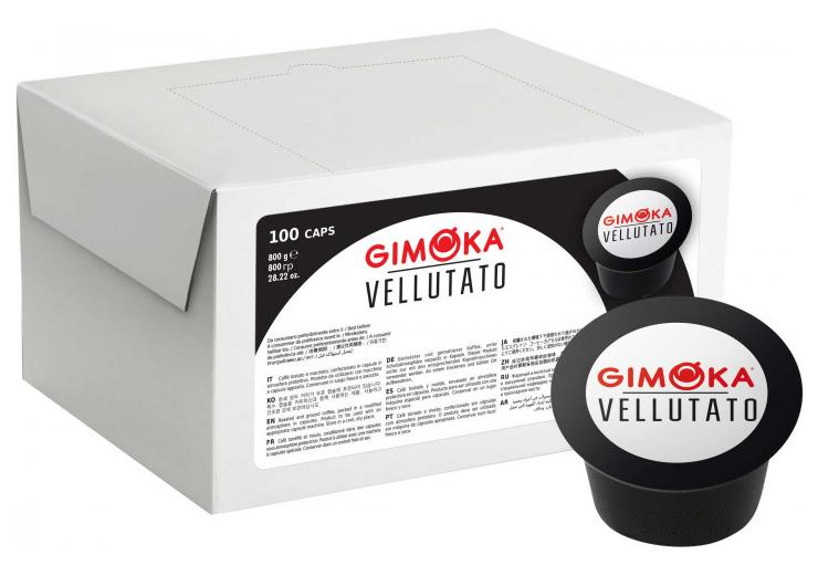Уценка! Кава в капсулах Lavazza BLUE Gimoka Vellutato 100 шт., Італія 100% Арабіка