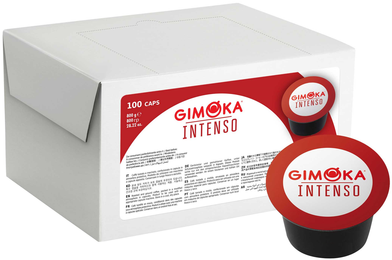 Кава в капсулах Gimoka Intenso 100 шт Італія Lavazza BLUE Лавацца Блю