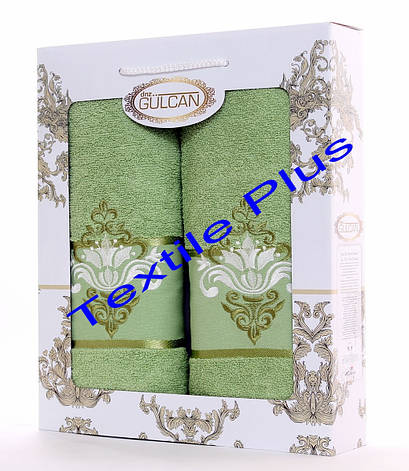 Набір рушників 2 шт Gulcan Damask, фото 1