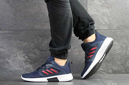 Кросівки чоловічі Adidas ClimaCool,темно сині з червоним, фото 2