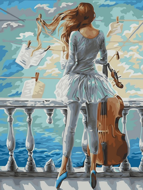 Картини по номерам 30х40 см. Babylon Муза (VK-218)