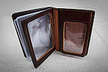 Шкіряна обкладинка для прав Імідж шоколадний 09-003, фото 6