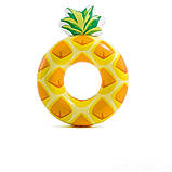 ✅Надувний круг Intex 56266 «Ананас», 117 х 86 см, фото 2