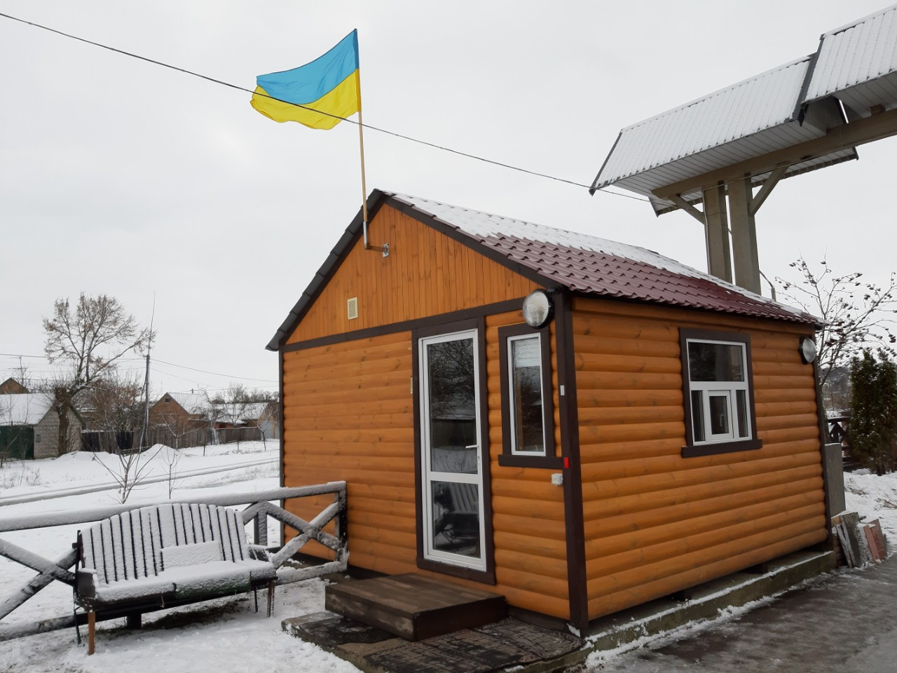 Блок-пост, вагончик для охорони, будиночок дерев'яний, сторожка, фото 1